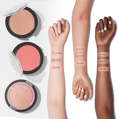 FV Long Lasting Powder Blush - Lightweight Blendable Cheek Makeup