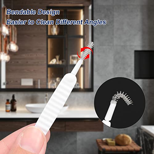 NearMoon Shower Head Cleaning Kit with 3 Brushes & 30 Silicone Nozzle Replacements