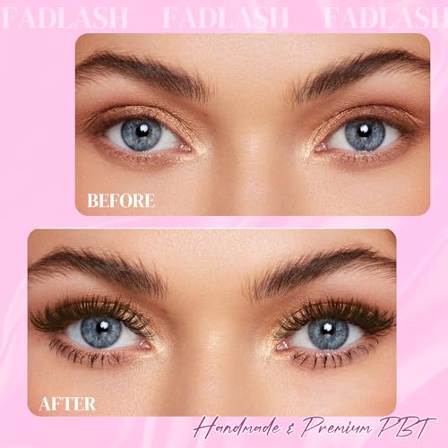 FADLASH Easy Fan Brown Eyelash Extensions D Curl 15-20mm Volume Lashes