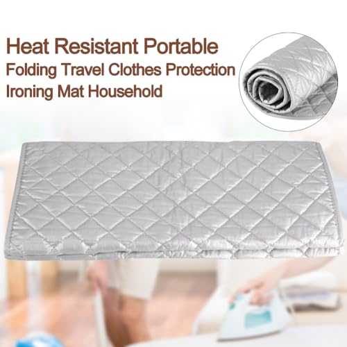 Portable Ironing Mat Blanket - Quilted Heat Resistant Pad (85x45cm)