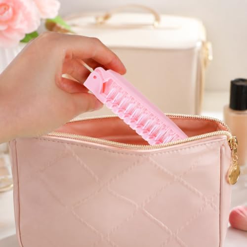 ZEYIYER 3Pcs Mini Folding Hair Combs - Double-Head Pocket Combs