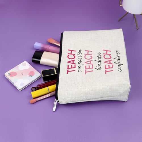 Sazuwu Teacher Makeup Bag - Appreciation Gift Travel Pouch