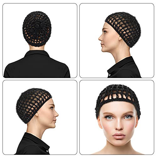 WLLHYF Thick Long Hair Wig Cap Adjustable Mesh Weaving Net for Crochet