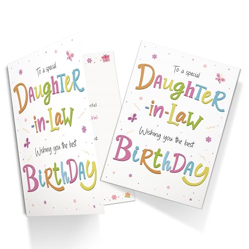Birthday Card for Daughter-in-Law - Cheerful A5 Design with Verse