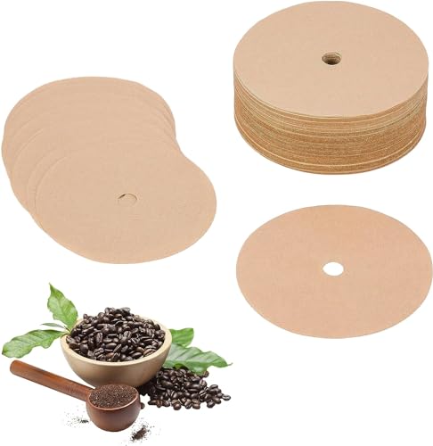 Disposable Coffee Filter Paper 3.75 Inch Circular Brown 200 Pcs