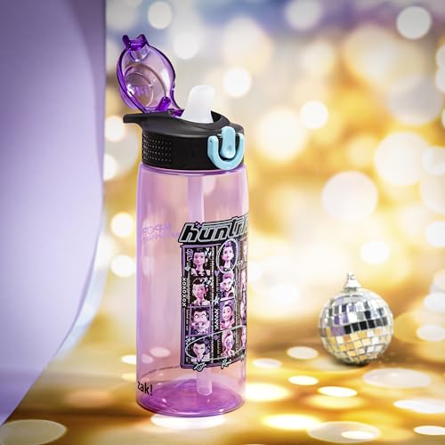 Zak Designs 25oz Leak-Proof Kids Water Bottle - Huntrix Purple