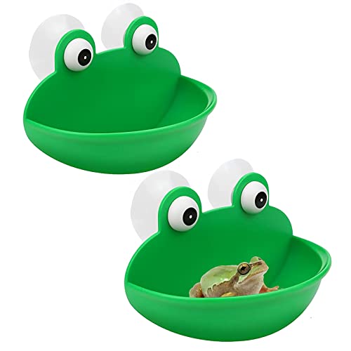 Sankoly 2-Piece Frog Habitat with Suction Cups for Fish Tanks