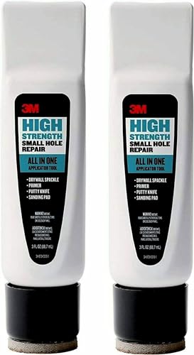3M High Strength Small Hole Repair Tool, 2-Pack - All-in-One Wall Spackle
