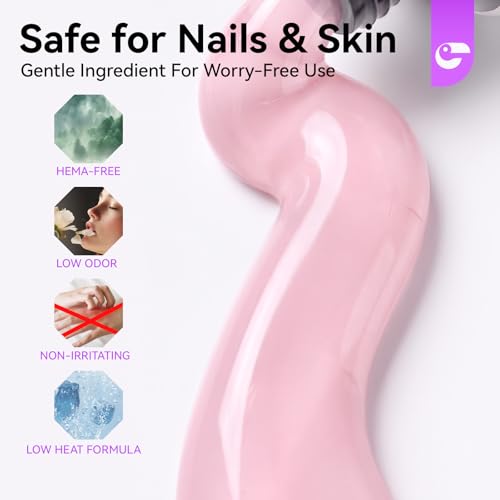 Gelike EC Poly Gel for Nail Extension Pink Builder Gel HEMA Free