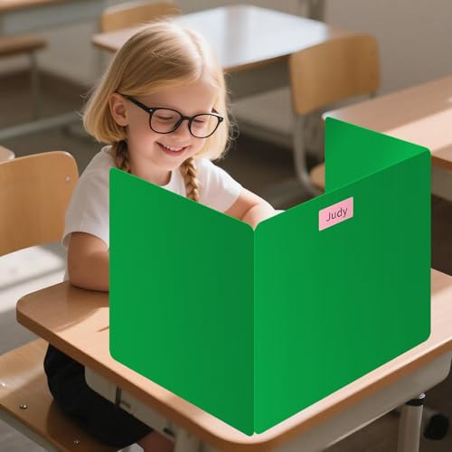 Bcabo 6-Pack Desk Privacy Dividers for Students - Waterproof Classroom Shields