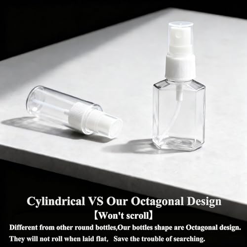 DNSEN 6 Pack 1 oz Mini Spray Bottles Fine Mist Travel Size with Labels