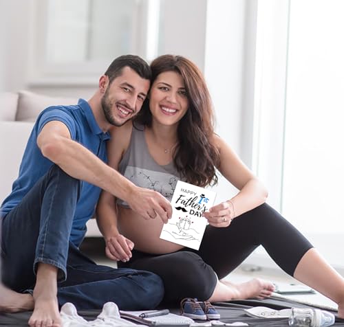 Happy 1st Father's Day Card - Heartwarming Gift for New Dads