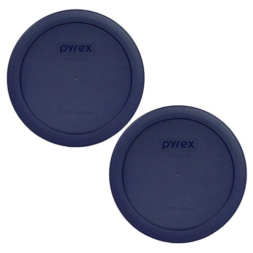 Pyrex 7201-PC Navy Blue Food Storage Lids (2-Pack) - 4-Cup