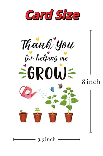 Sweet Thank You Card for Teacher - Appreciation Gift Card