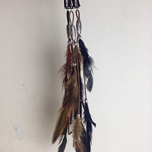 CBLUO Boho Feather Hair Clips 3-Piece Tassel Bohemian Hairpins