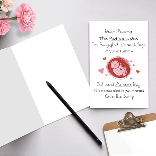Funny First Mother's Day Card for New Mom with Envelope