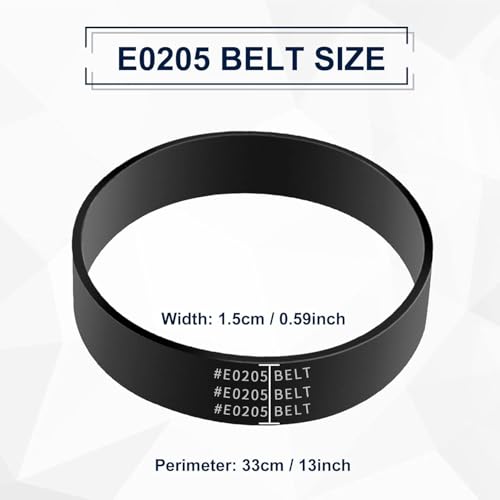 E0205 Replacement Vacuum Belt for Eureka PowerSpeed Series, 2-Pack