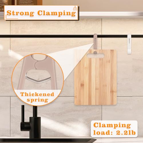 Pumsawn 20 Pack Heavy Duty Laundry Hooks with Clips for Closet & Bathroom