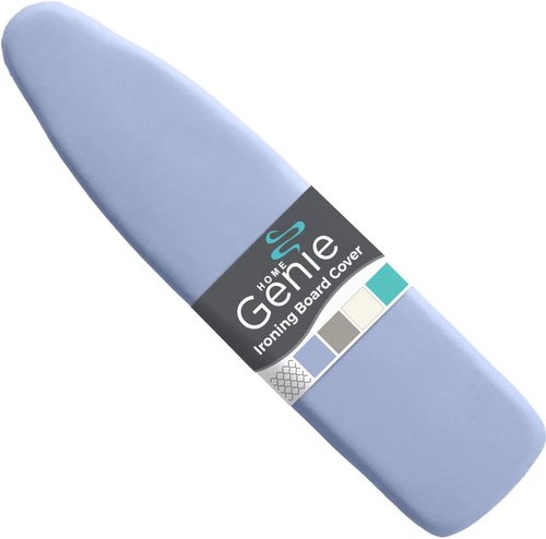 Home Genie Ironing Board Cover - Extra Thick Padding & Scorch Resistant Silicone - 15x54 Full Size, Blue