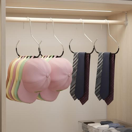 4 PCS Baseball Cap Organizer - Stainless Steel Hat Hangers