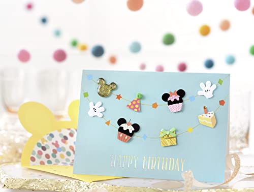 Papyrus Disney Birthday Card - Sending Special Wishes Mickey Cupcake Design