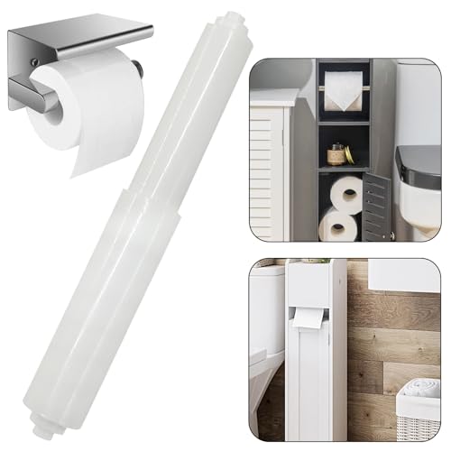 Moicstiy 2 Pack Toilet Paper Holder Spring Rod Replacement - Fits Standard Sizes