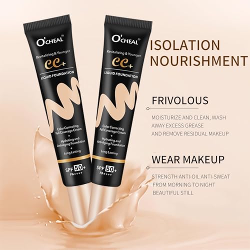 O'CHEAL Lightweight CC Cream SPF 50+ Foundation - Ivory