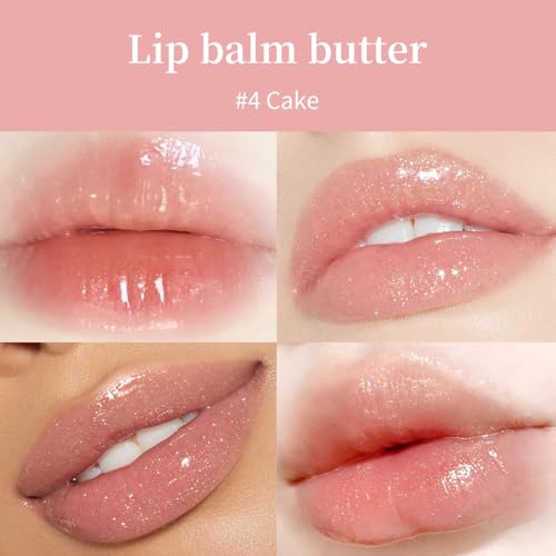 Tiejdhr Hydrating Lip Balm Butter Set - 4 Flavors 0.5 oz Squeeze Tubes