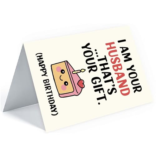 Funny Birthday Card for Wife | Luxurious Silk Finish | 7x5in