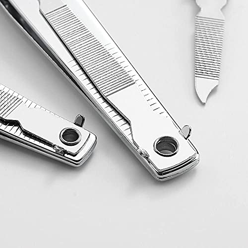 QLL Stainless Steel Nail Clipper Set 4 Pcs with Nail File