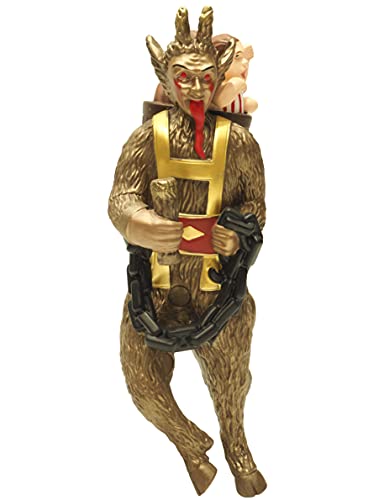 Creepy Krampus Christmas Tree Topper - 10 Inch Halloween Holiday Decor
