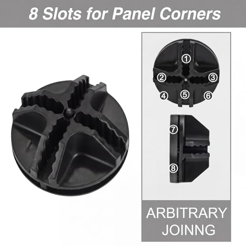 Jovitec 32-Piece Black ABS Cube Connectors for Wire Storage