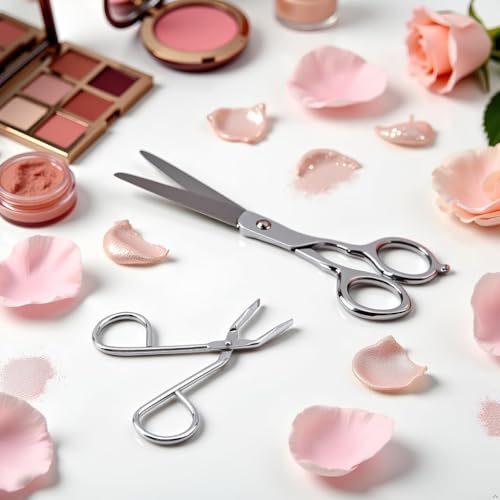 Awexzecor Professional Stainless Steel Slant Tip Eyebrow Tweezers