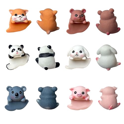 Adorable 6-Piece Animal Monitor Buddy Set for Desk Decor