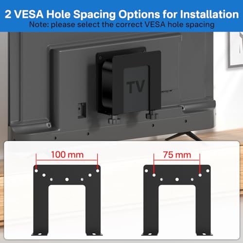 Adjustable Metal Wall Mount for Apple TV - Behind TV & Under Desk Holder