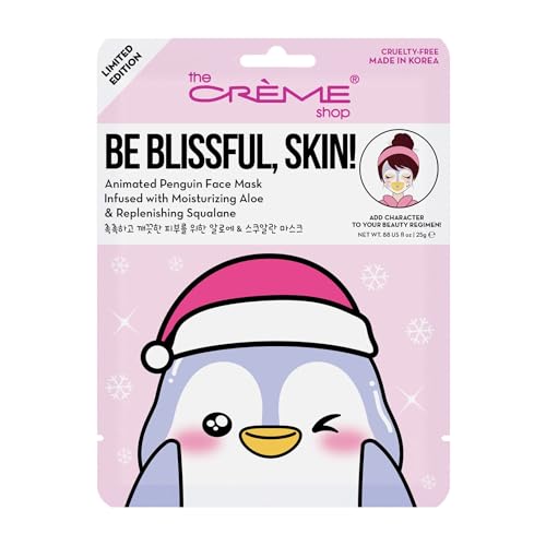 The Crème Shop Penguin Holiday Face Sheet Mask 3-Pack - Aloe & Squalane