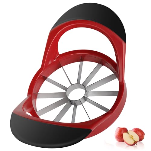 12-Blade Apple Slicer and Corer - 4.72 Inch Stainless Steel Fruit Cutter