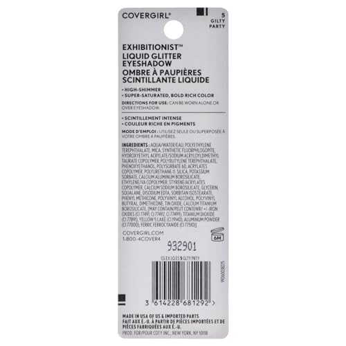 Covergirl Exhibitionist Liquid Glitter Eyeshadow - Gilty Party 0.13 oz