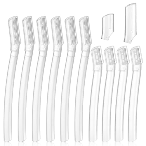 Gjinxi 10pcs Dermaplane Razors for Women Face & Eyebrow Trimmer