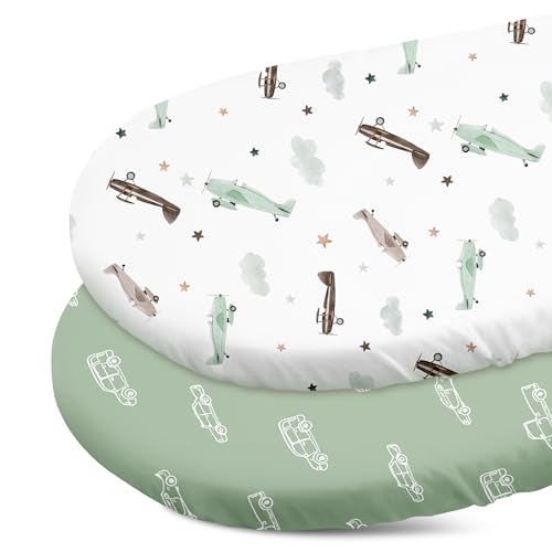 GLLQUEN Baby Bassinet Sheets 2-Pack - Beyond the Horizon