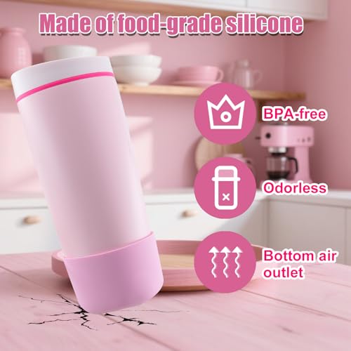 2pcs Silicone Boot for Owala SmoothSip Slider 12oz 20oz, Anti-Slip Protective Sleeve for Owala Coffee Tumbler Travel Mug Cover Base Accessories, BPA-Free