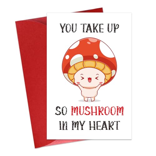 Funny Valentine's Day Card for Him | Naughty Mushroom Design