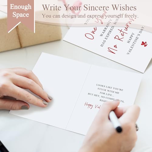 Funny Valentine's Day Card for Husband and Wife - Sarcastic Greeting