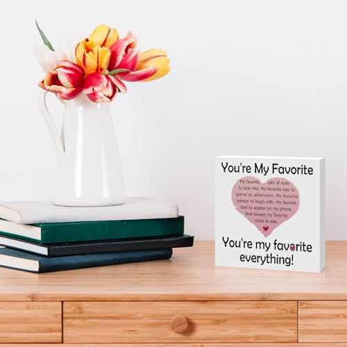 Unique Wooden Box Sign - Romantic Gift for Him & Her