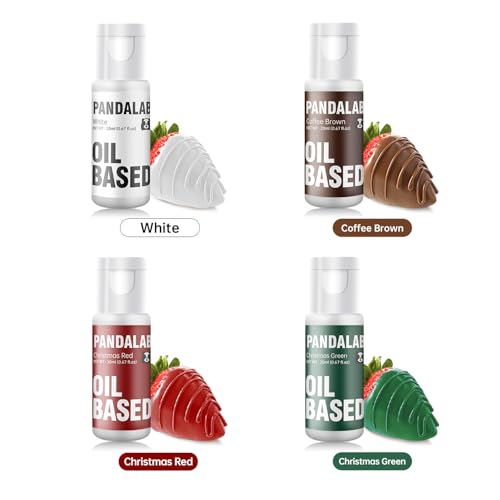 Oil Based Food Coloring for Chocolate Christmas 4Colors - Edible Cake & Candy Dye