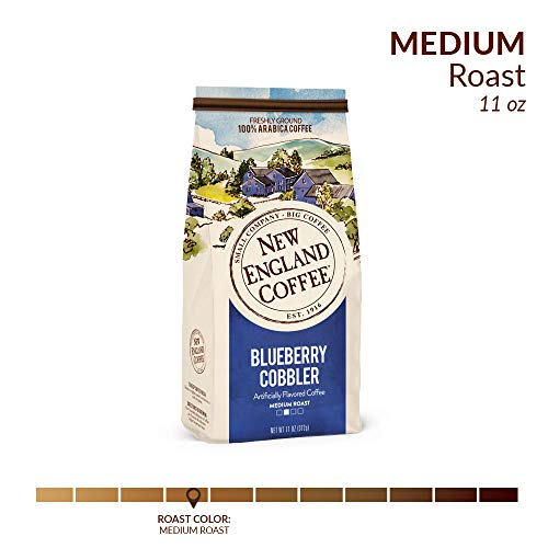 Blueberry Cobbler Medium Roast Ground Coffee, 11oz Bag (Pack of 3)