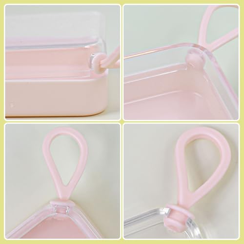 Etenpo 6-Pack Cotton Pad Holder & Hair Accessories Storage Box