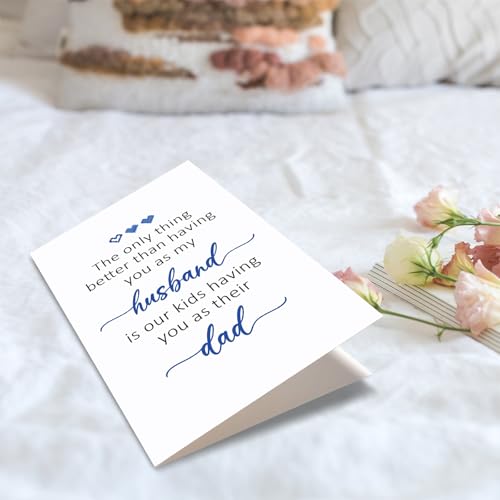 Obbyidk Father's Day Card for Husband - Anniversary & Birthday Card