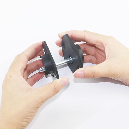 Sofa Connector Bracket Replacement Parts - 4 Sets, Black Plastic 68x54MM