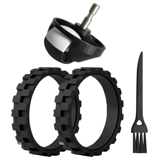 Replacement Tires and Front Caster Wheel for iRobot Roomba - 2 Pack